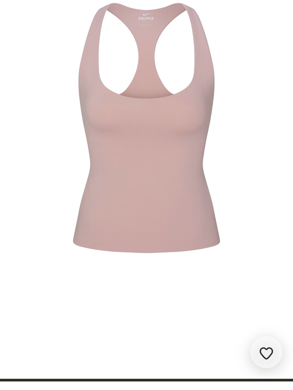 NIKE SKIMS racerback tank msrp 68 NEW current and online